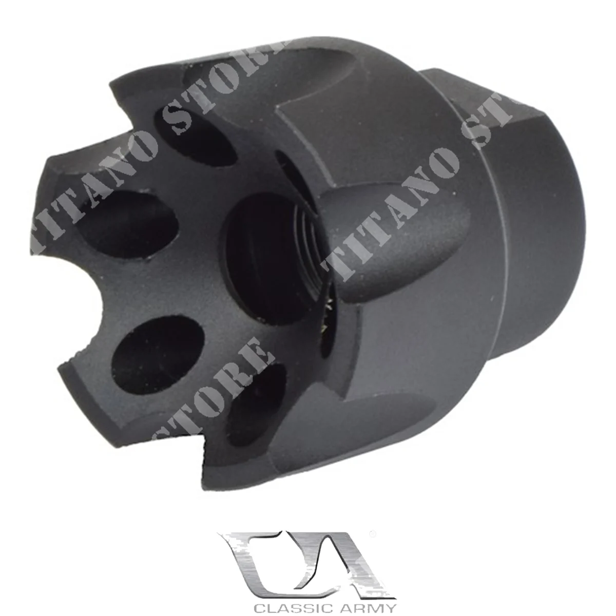 FLASH HIDER X9 METAL NEGRO EJÉRCITO CLÁSICO (A678M)