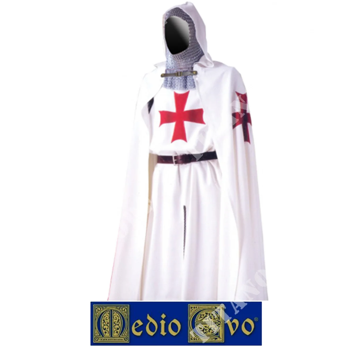 MANTO Y TÚNICA TEMPLARIA MEDIEVAL (MT/C.01)