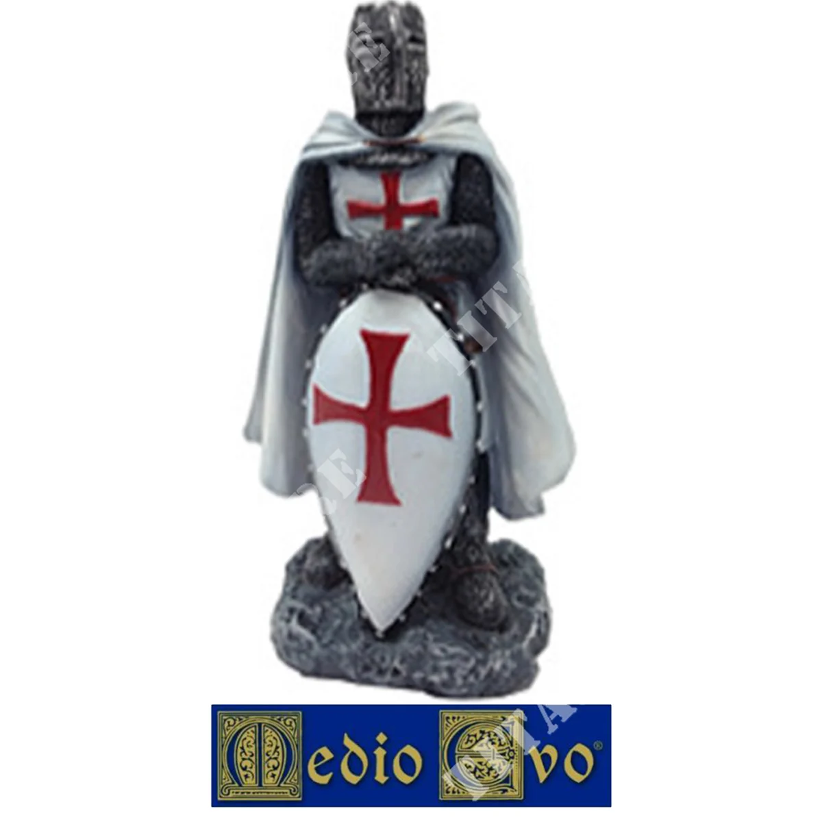 TEMPLARIO BLANCO CM.12 CON ESCUDO (527/P.01)