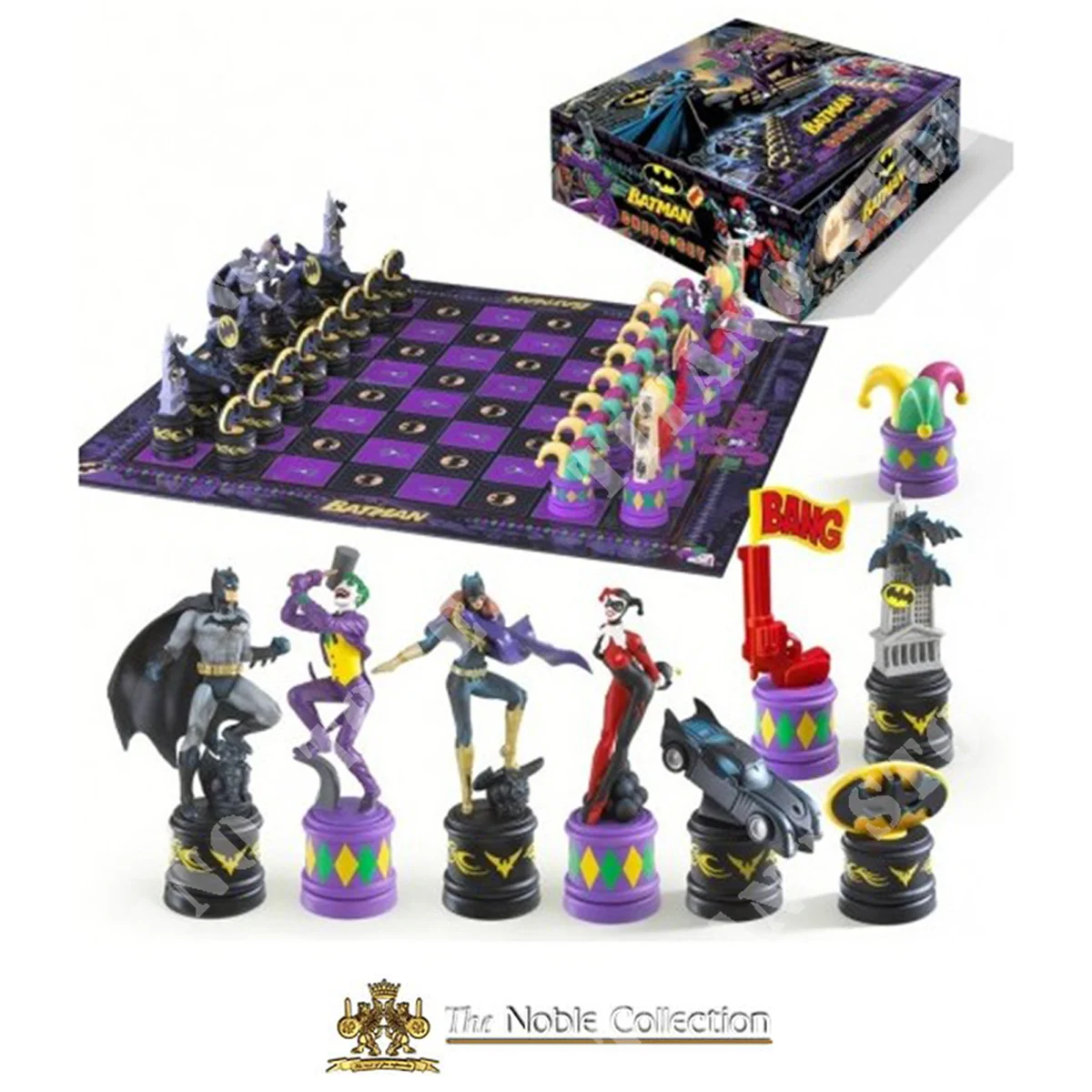 TABLERO DE AJEDREZ BATMAN VS JOKER LA COLECCIÓN NOBLE (NN4680.85)