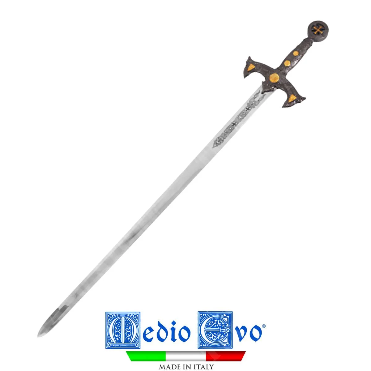 ESPADA TEMPLARIA DE PLATA EDAD MEDIA (SW012.55)