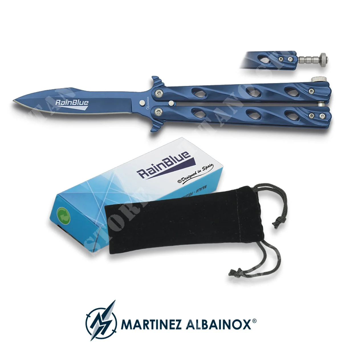 CUCHILLO TWISTER MARIPOSA HOJA 9cm. ALBAINOX (ALB-02114)