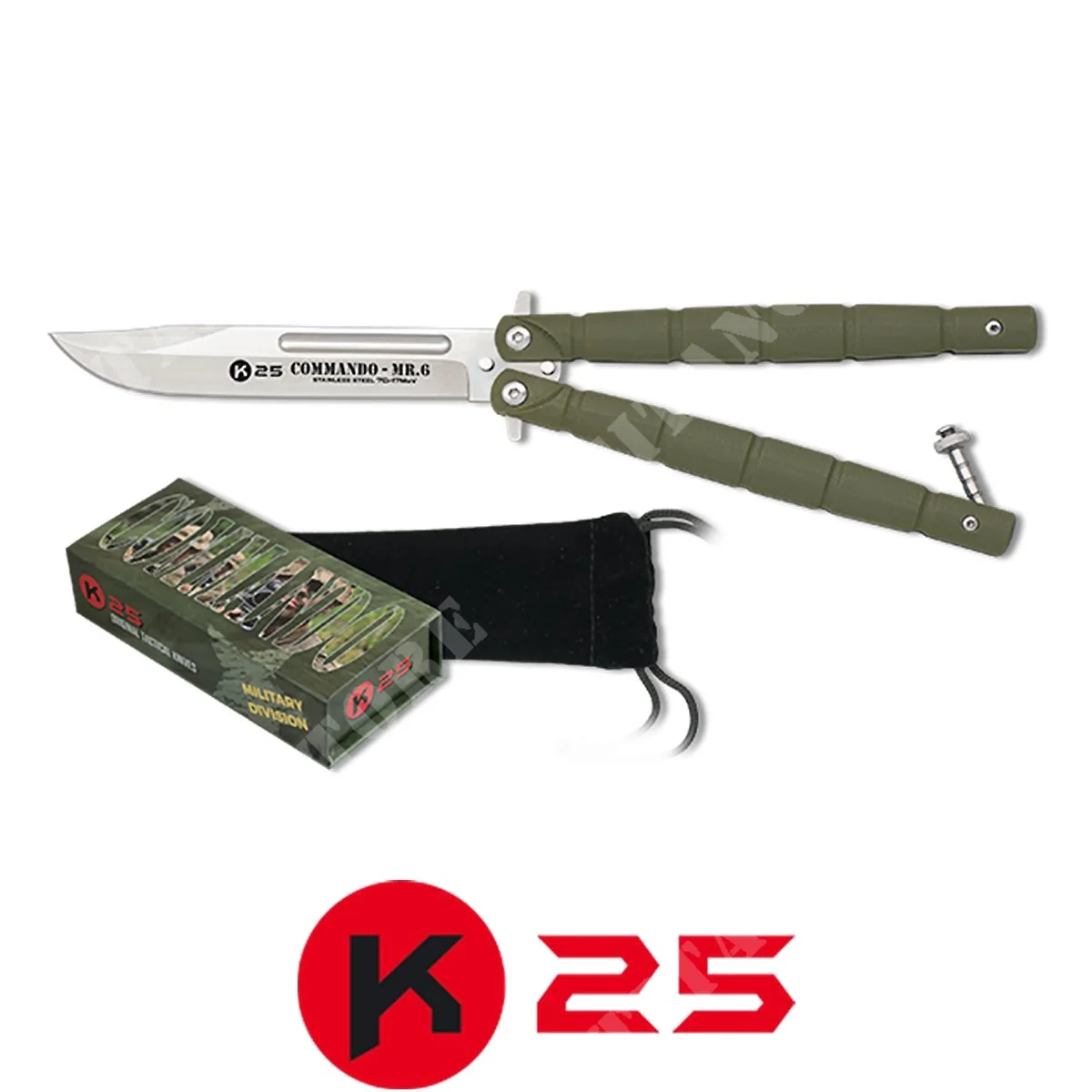 CUCHILLO MARIPOSA COMANDO-MR.6 K25 (K25-02232)