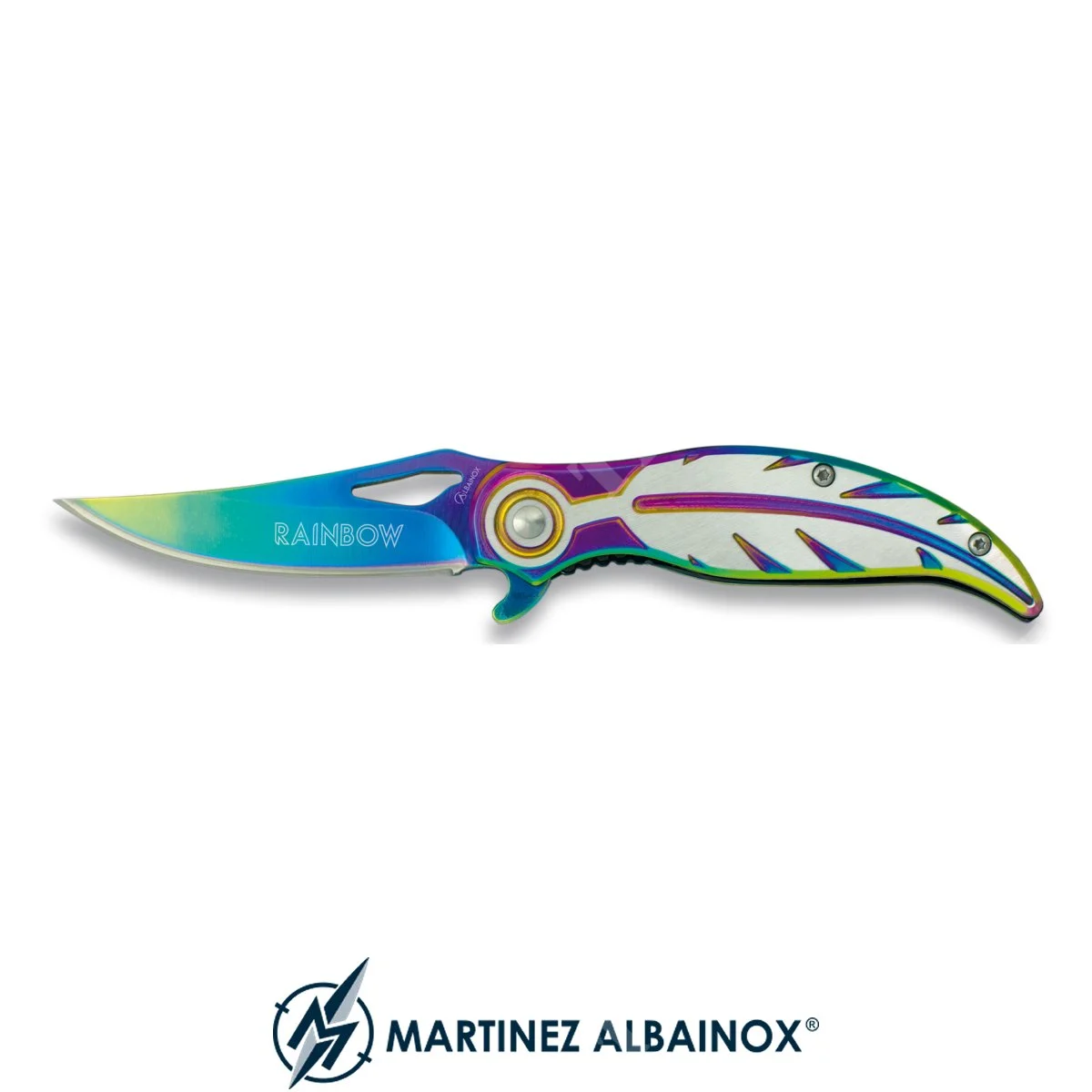 CUCHILLO PLUMAS ARCO IRIS 7 cm ALBAINOX (ALB-18179)