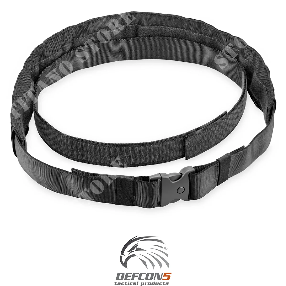 CINTURÓN TÁCTICO MOLLE PERFIL BAJO NEGRO DEFCON 5 (D5-MB06B)