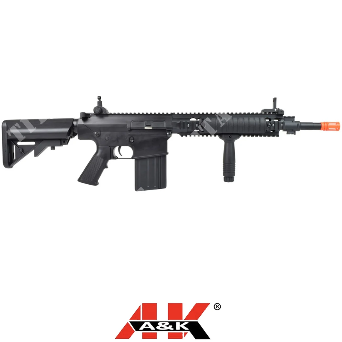 FUSIL CORTO AEG SR-25 KAC METAL NEGRO A&K (SR25K)