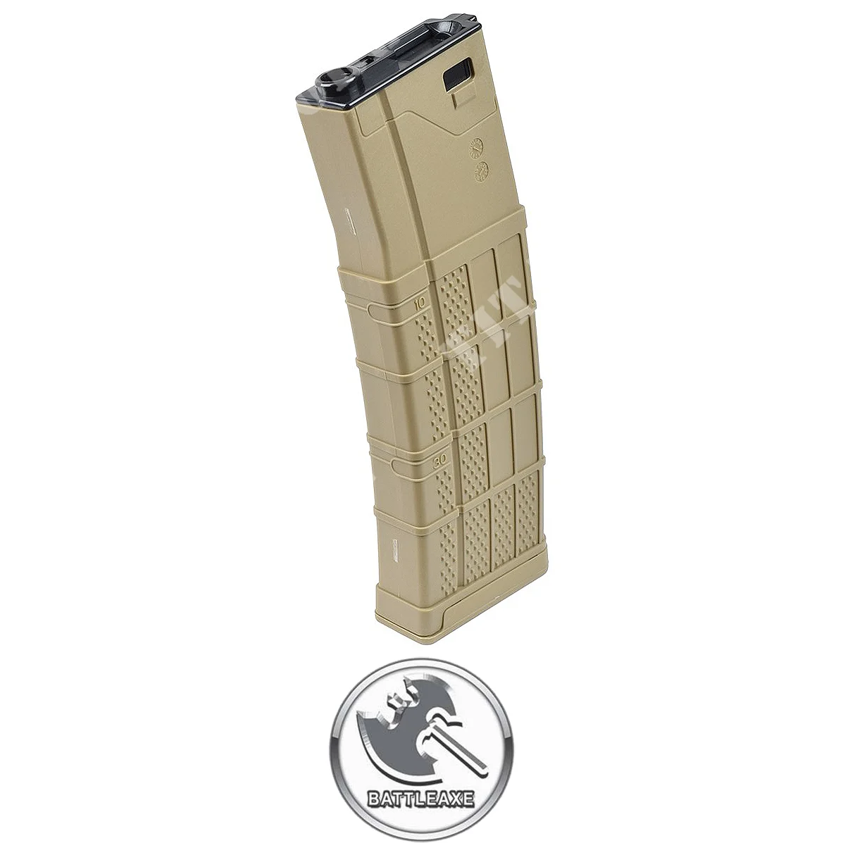 CARGADOR AUMENTADO 370 BB PARA M4 TAN BATTLEAXE (002-6A TN)