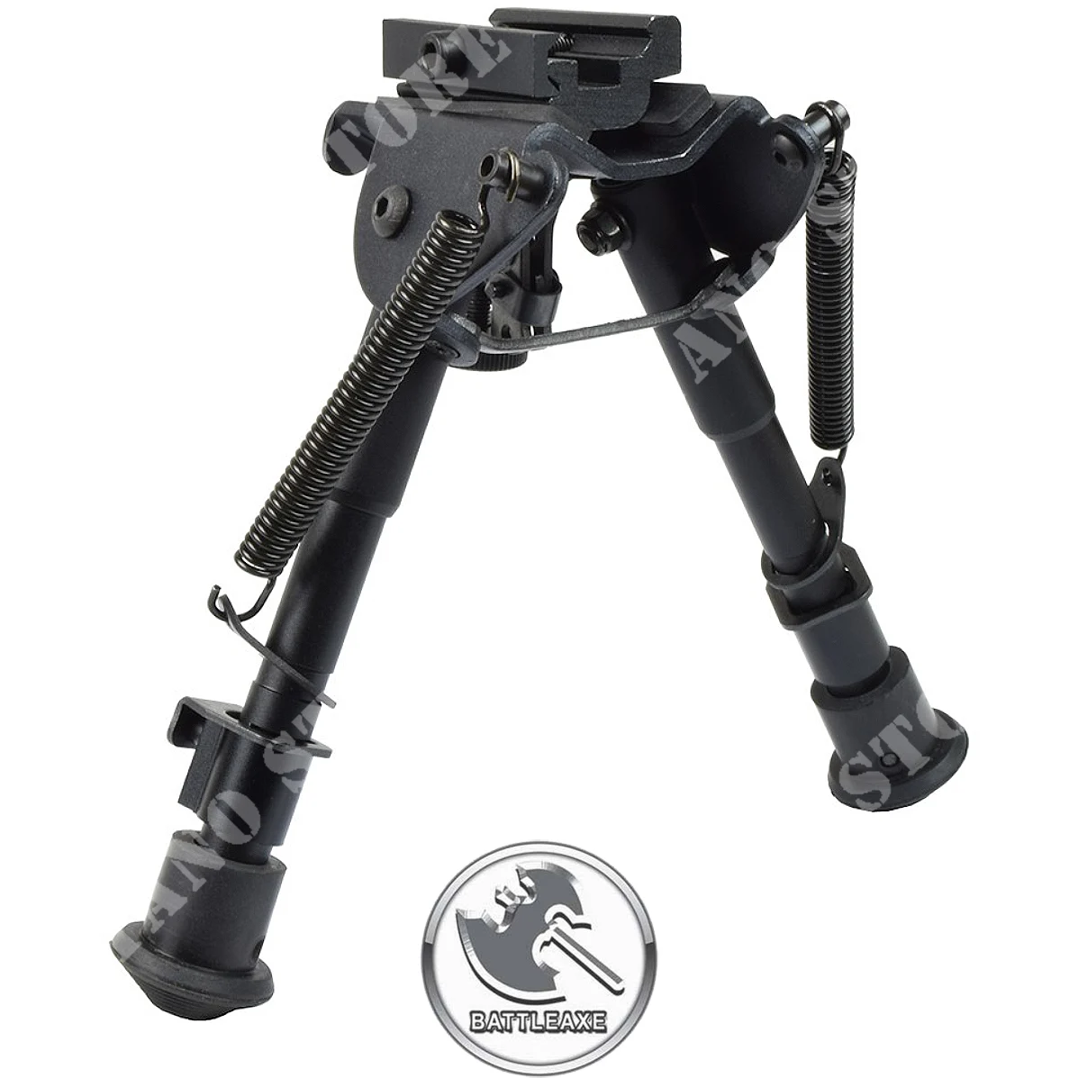 BIPODE PLEGABLE Y EXTENSIBLE BATTLEAXE NEGRO (01-1)