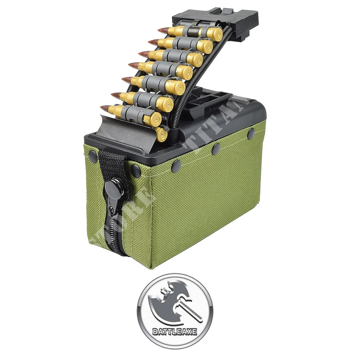 CARGADOR TAMBOR 2000 BB PARA MK46 BATTLEAXE VERDE (MINIMI DRUM OD)