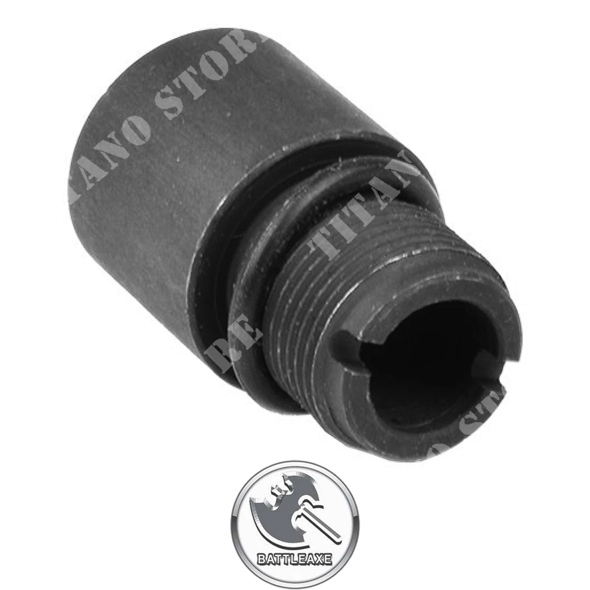 ADAPTADOR SILENCIADOR DE 14mm LH A 14mm DERECHO BATTLEAXE (SA005)