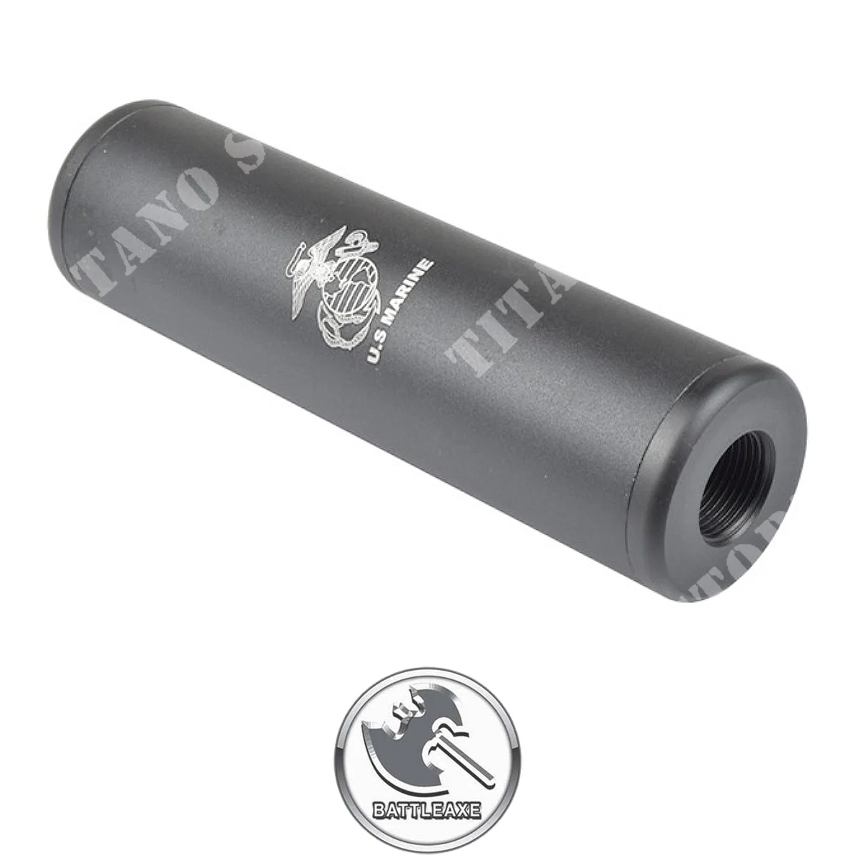 SILENCIADOR 110mm NEGRO BATTLEAXE (SI006)
