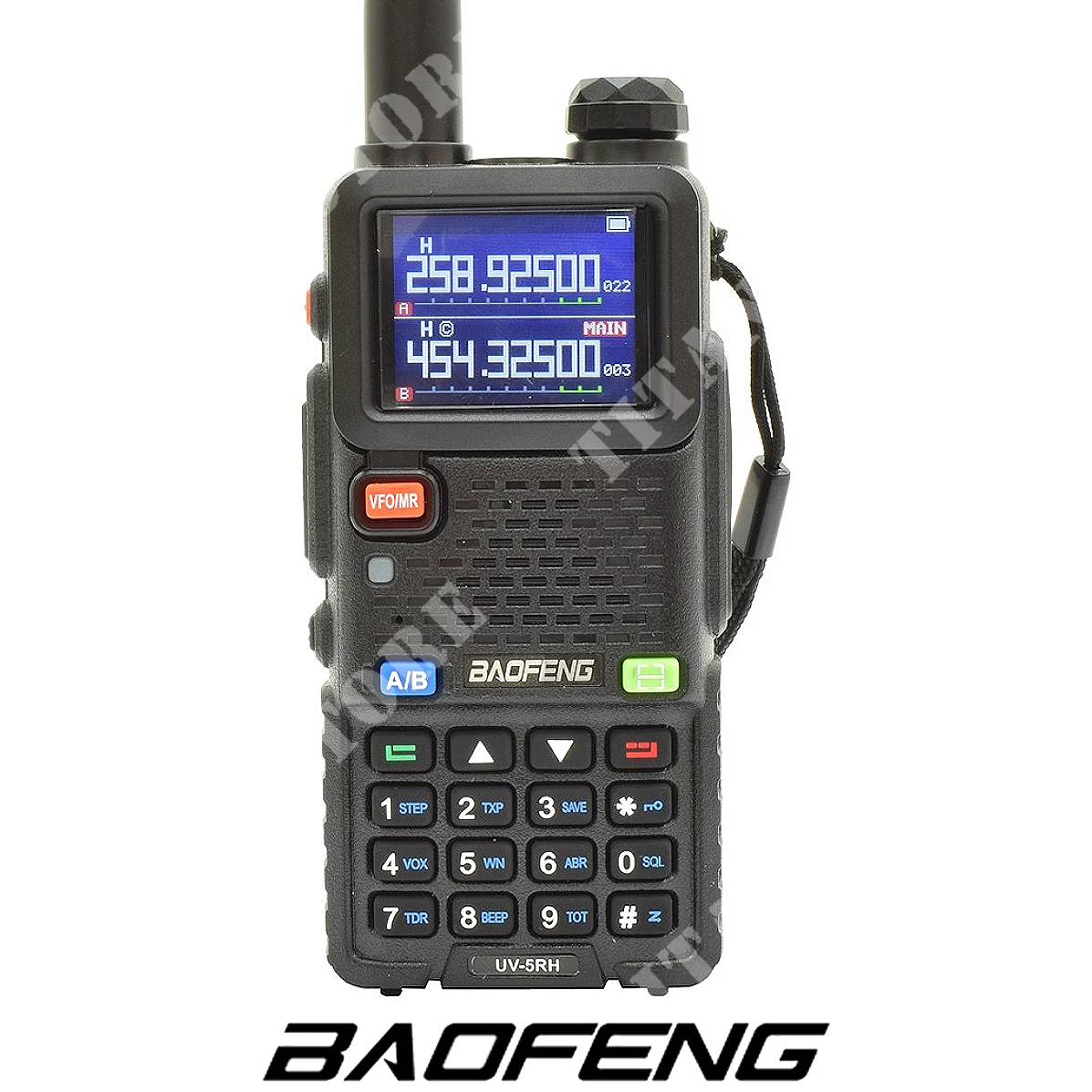 RADIO DOBLE BANDA UV5 RH NEGRA VHF/UHF/AM/FM BAOFENG (BF-UV5RH)
