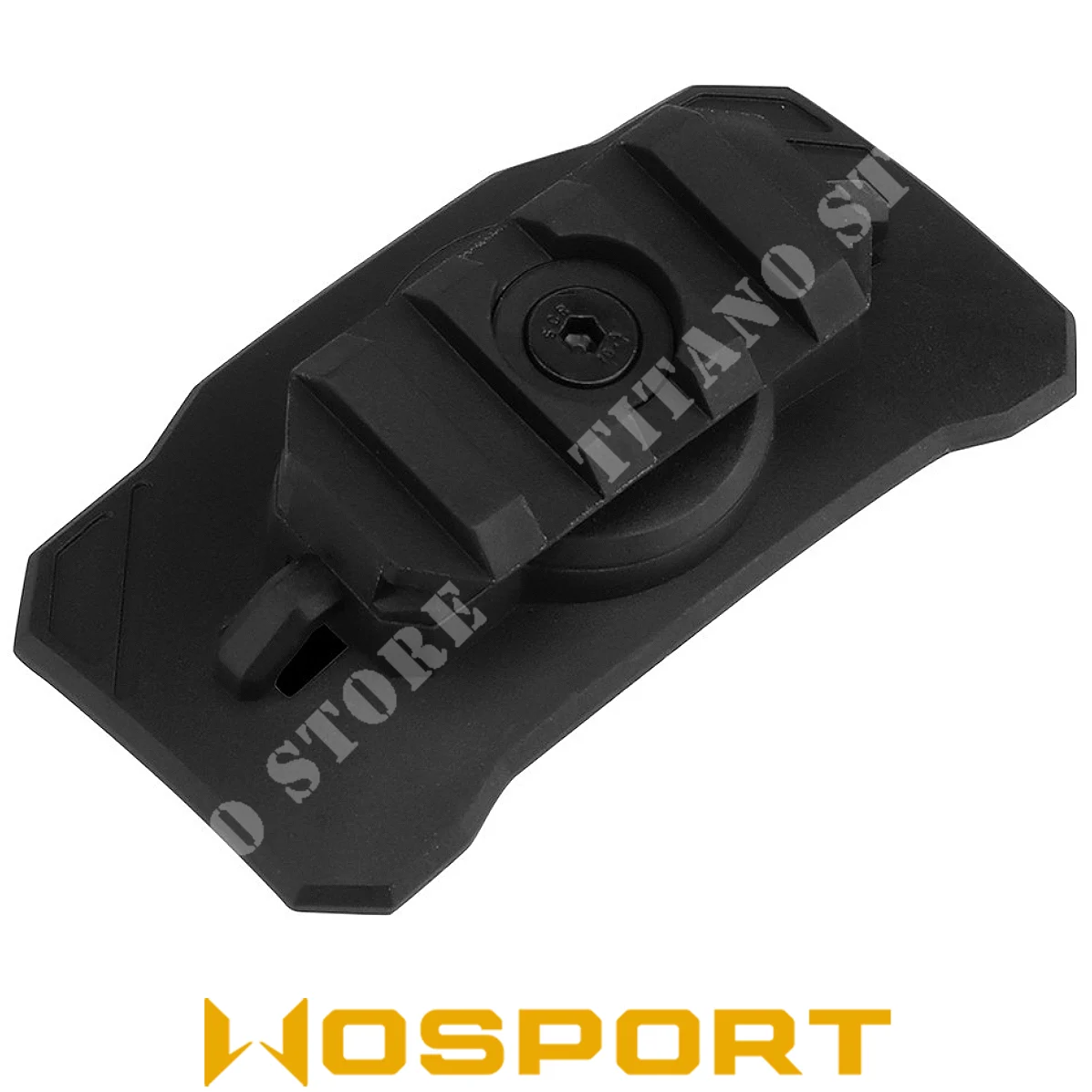 SOPORTE PARA LINTERNA UNIVERSAL PARA CASCO WO SPORT NEGRO (WO-HLACC65)