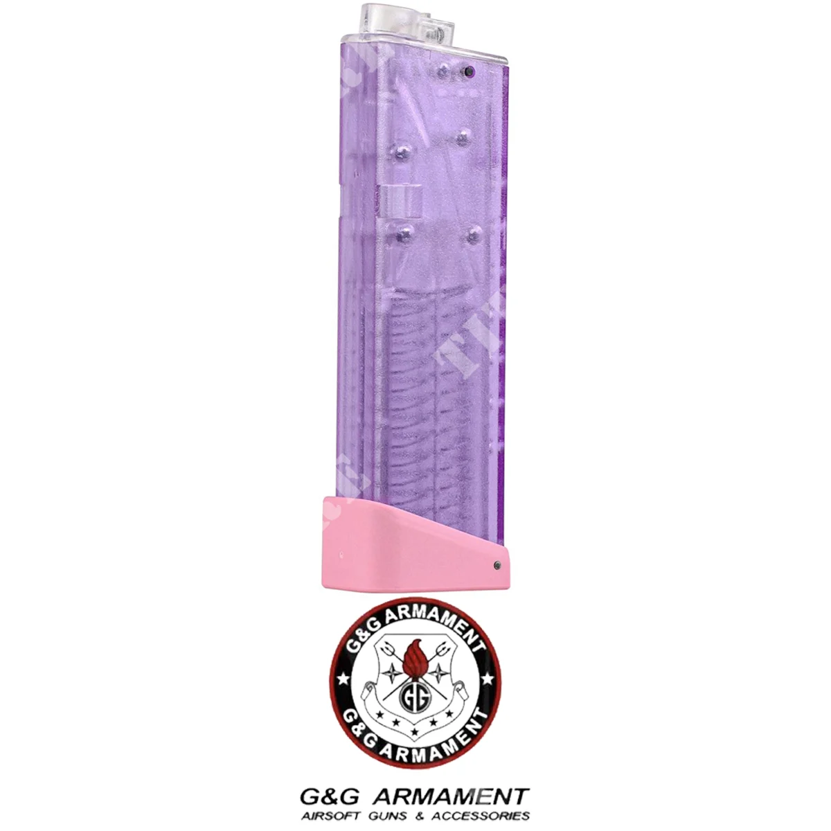 CARGADOR DE UNA SOLA PILA 68BB PARA ARP 9 ROSA/PÚRPURA G&G (G08213-2)