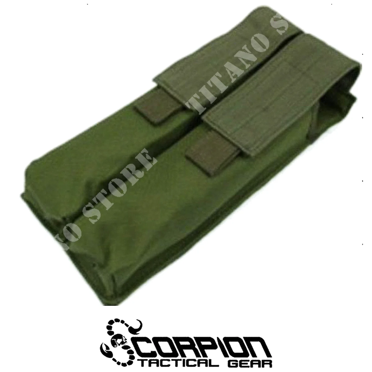 BOLSA PARA CARGADOR DOBLE SCORPION TACTICAL GEAR VERDE PARA SMG (STG-4965)