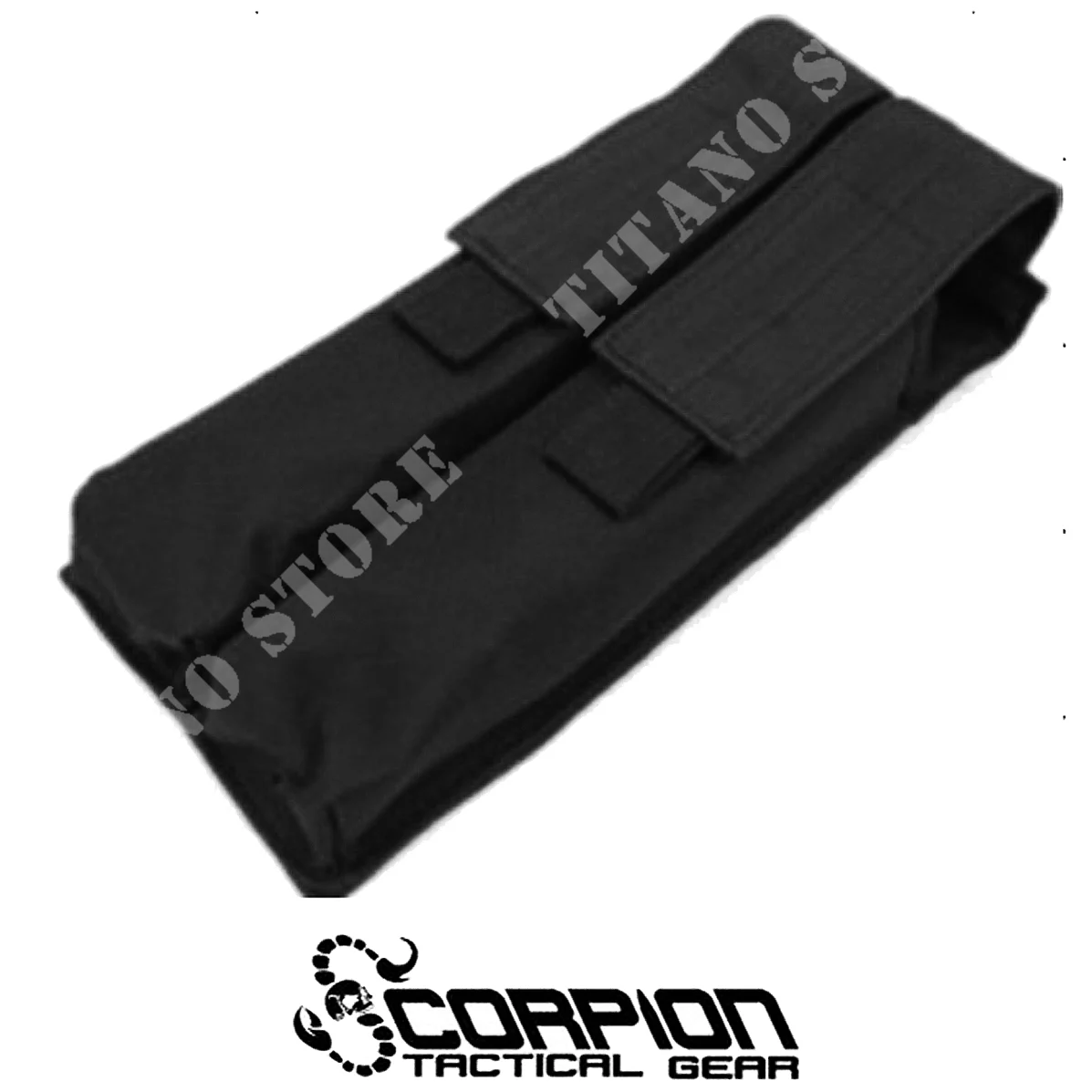 BOLSA PARA CARGADOR DOBLE SMG NEGRA SCORPION TACTICAL GEAR (STG-3265)