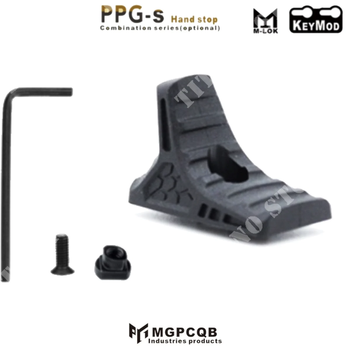 PARADA DE MANO PYTHON KEYMOD CORTO/M-LOK NEGRO MGP (PPG-004)