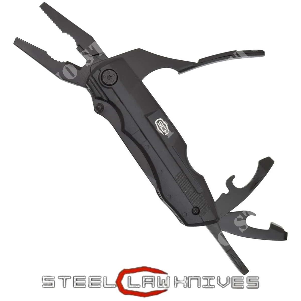 MULTIUSOS CON ALICATE Y TRINQUETE NEGRO SCK (CW-215)