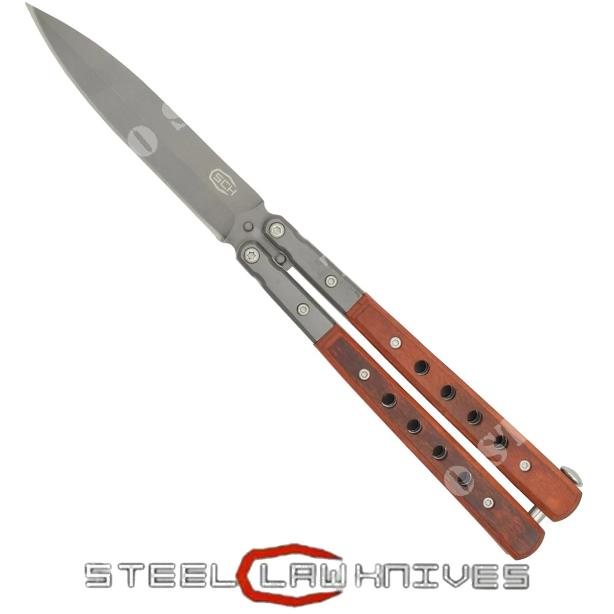 CUCHILLO SCK ESTILO MADERA MARIPOSA (CW-209)