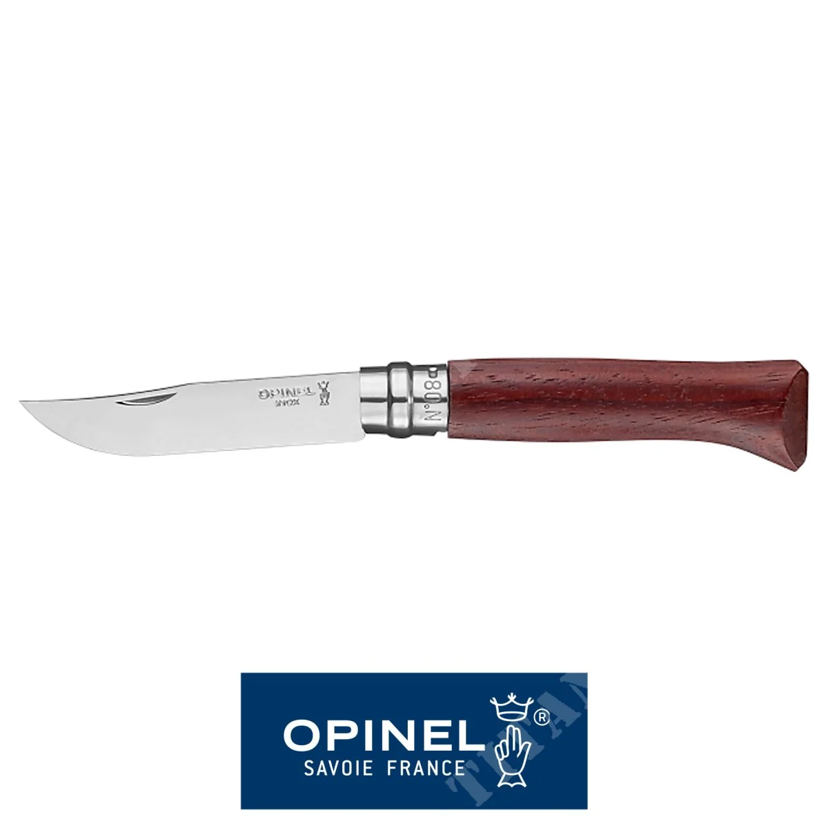 CUCHILLO N°08 HOJA ESPEJO PADOUK OPINEL (OPN-226086)