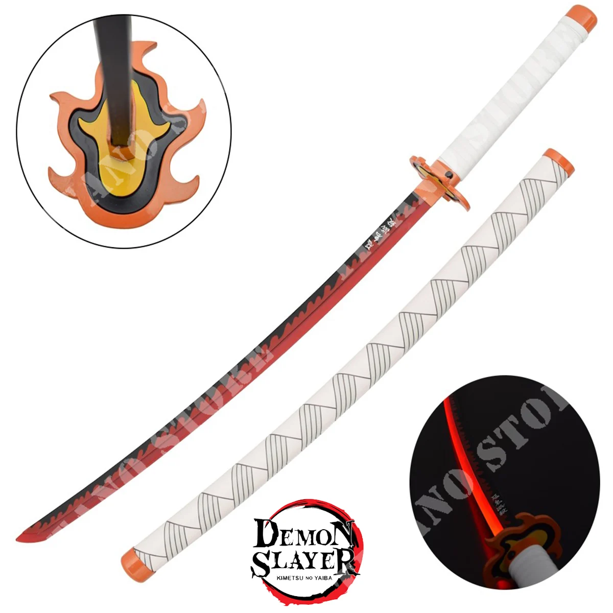 RENGOKU KATANA KYOJURO DIDEMON SLAYER LED ROJO (ZS656GD)