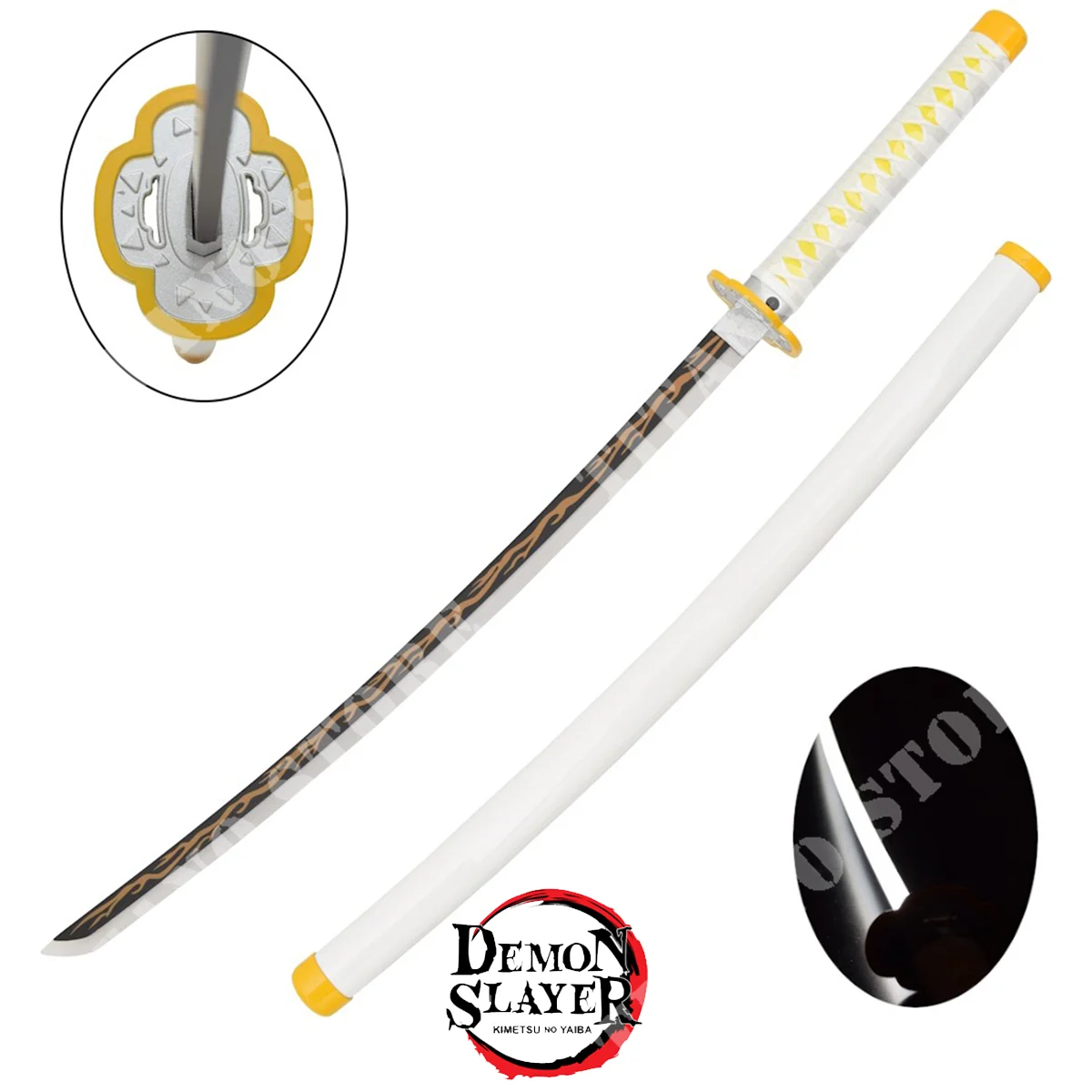 DEMON SLAYER ZENITSU AGATSUMA KATANA LED BLANCO (ZS653GD)