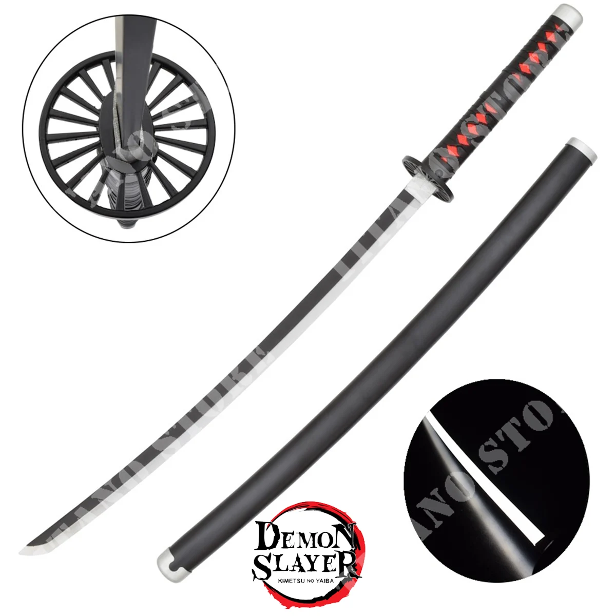 TANJIRO KAMADO DIDEMON SLAYER KATANA LED BLANCA (ZS650GD)