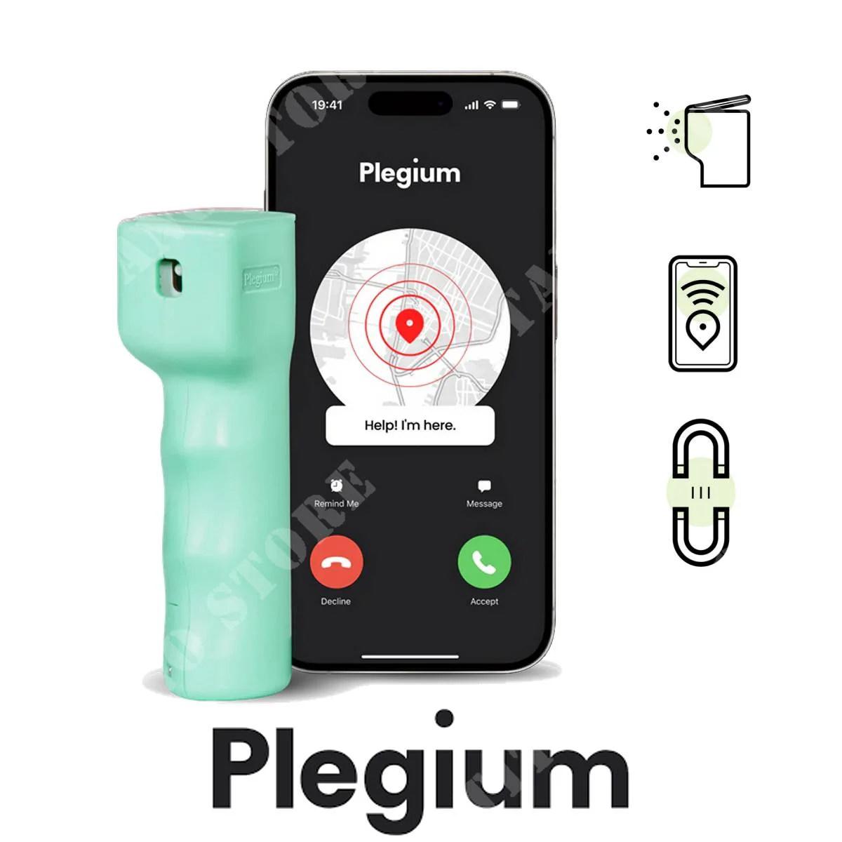 CHILE SPRAY SMART MINI DEFENSE VERDE PLEGIUM (PD-112)