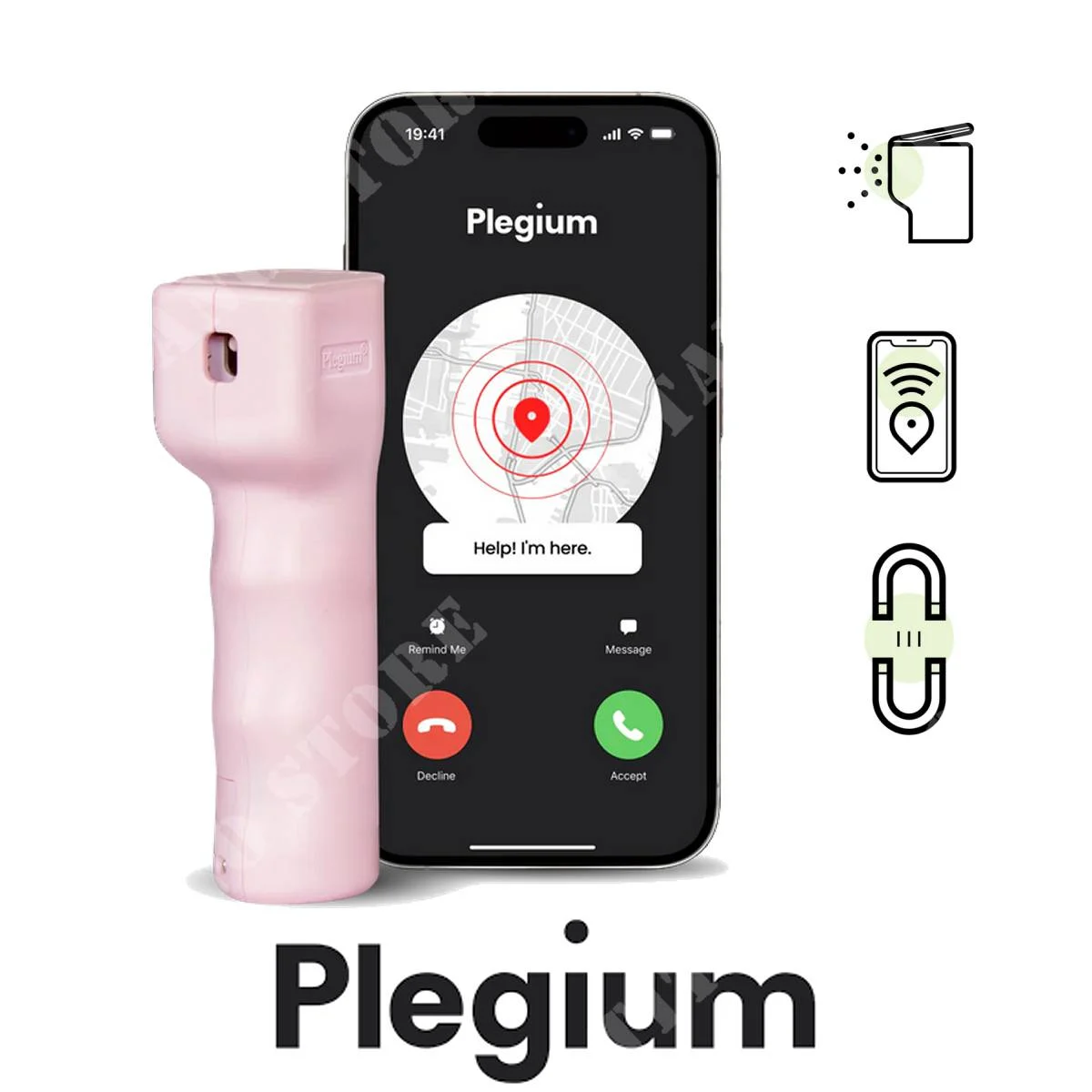 SMART MINI DEFENSE CHILI SPRAY ROSA PLEGIUM (PD-111)