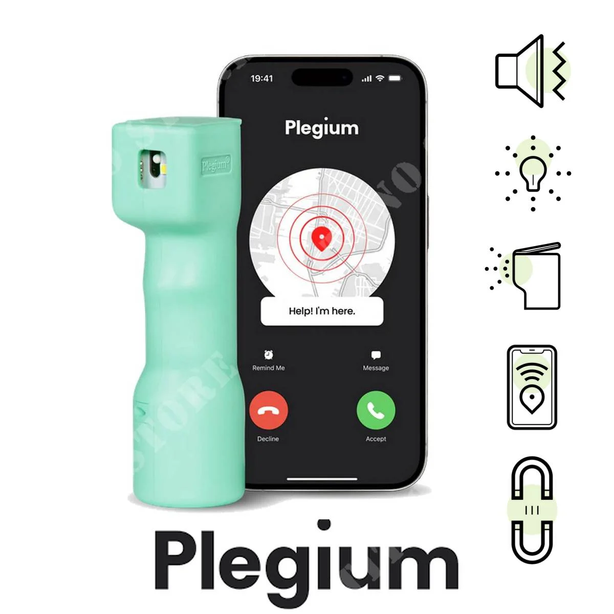 SPRAY DE CHILE Y PIMIENTA SMART DEFENSE PLEGIUM GREEN (PD-012)
