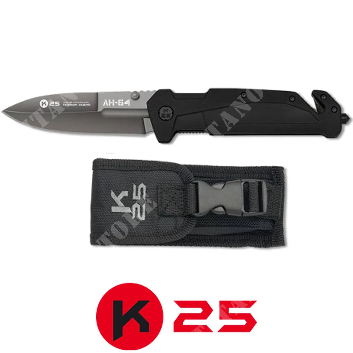 NAVAJA CON CORTE/CINTURONES + ROMPEcristales M/NEGRO K25 (K25-18871)