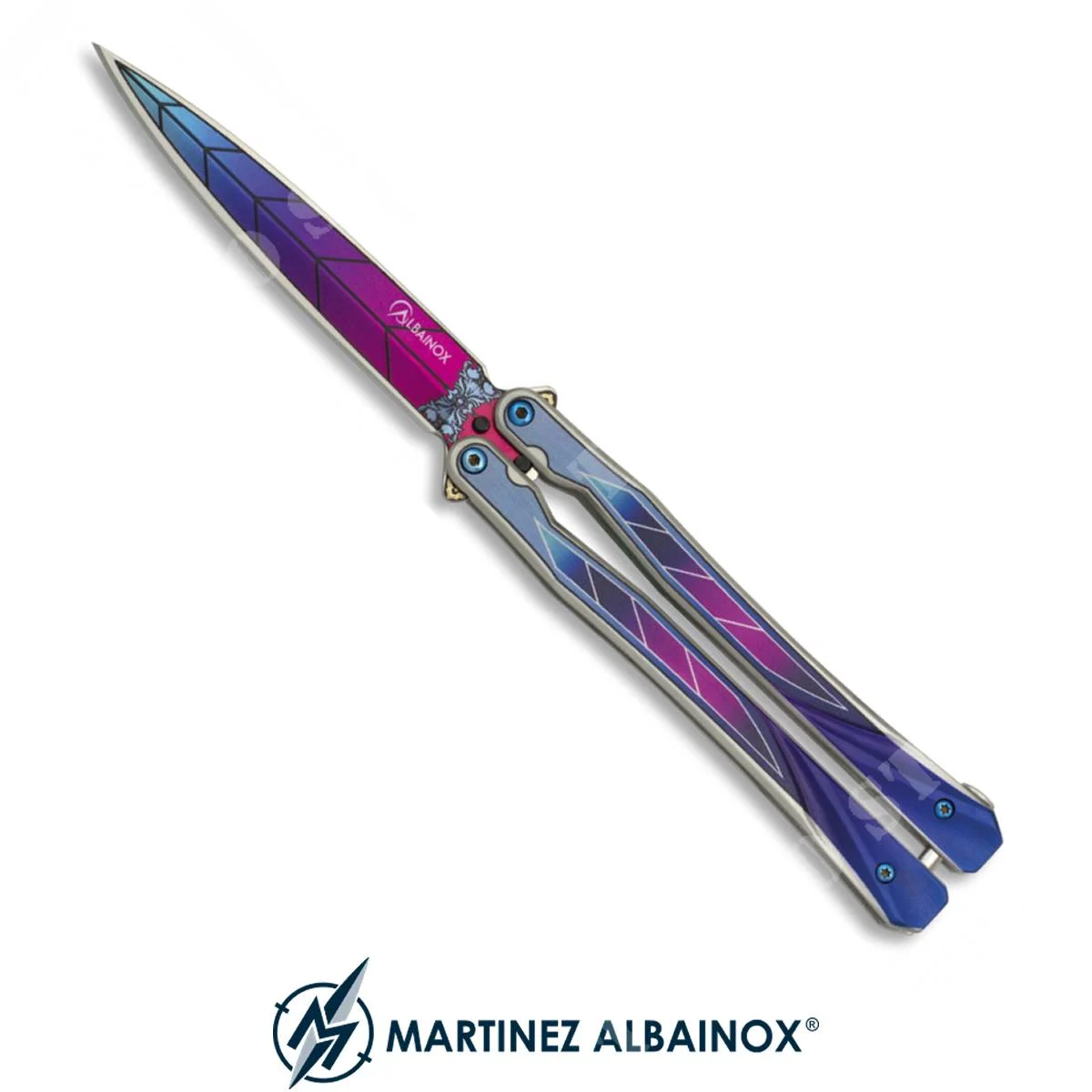 CUCHILLO MARIPOSA DE COLORES ALBAINOX (ALB-02148)