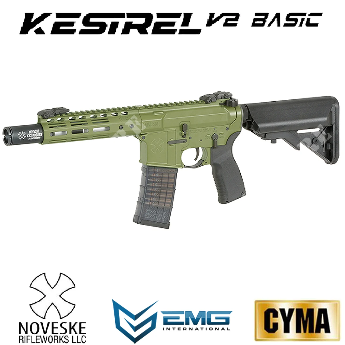 RIFLE NOVESKE 7.5'' DIPLOMAT GEN III ETU VERDE EMG (EMG-FB4140E)