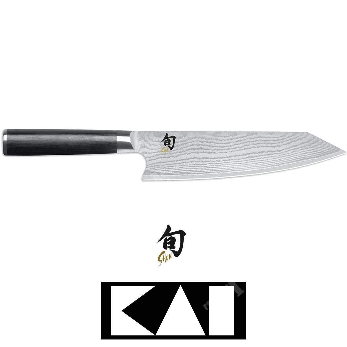 CUCHILLO DAMASCO SHUN KIRITSUKE 20CM KAI (DM-0771)