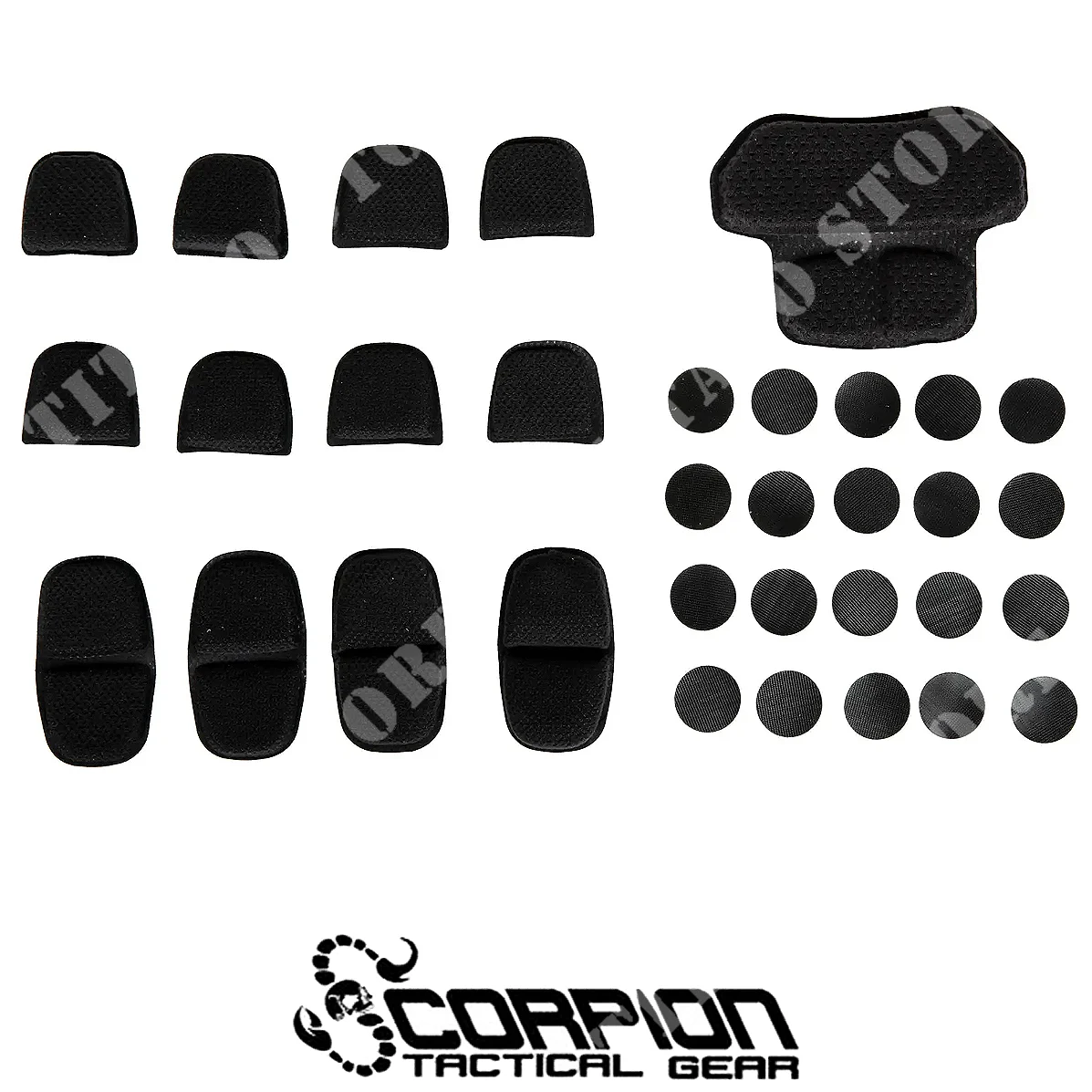 JUEGO DE ALMOHADILLAS INTERNAS PARA CASCOS TACTICAL GEAR SCORPION (STG-PADH)