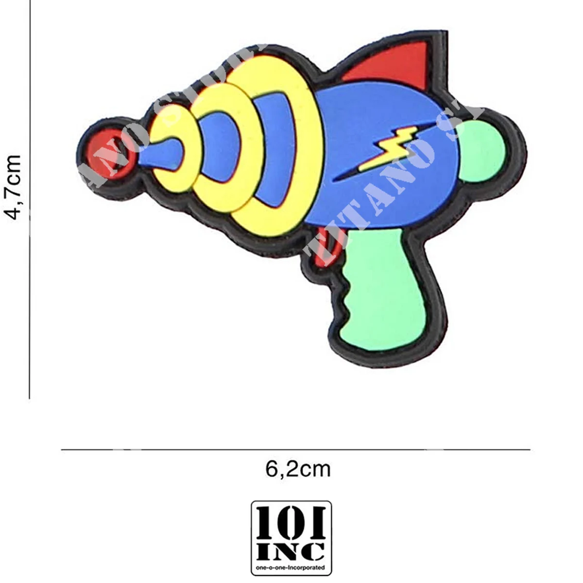 PARCHE 3D PVC PISTOLA ESPACIAL 3112 101 INC (444130-7100)