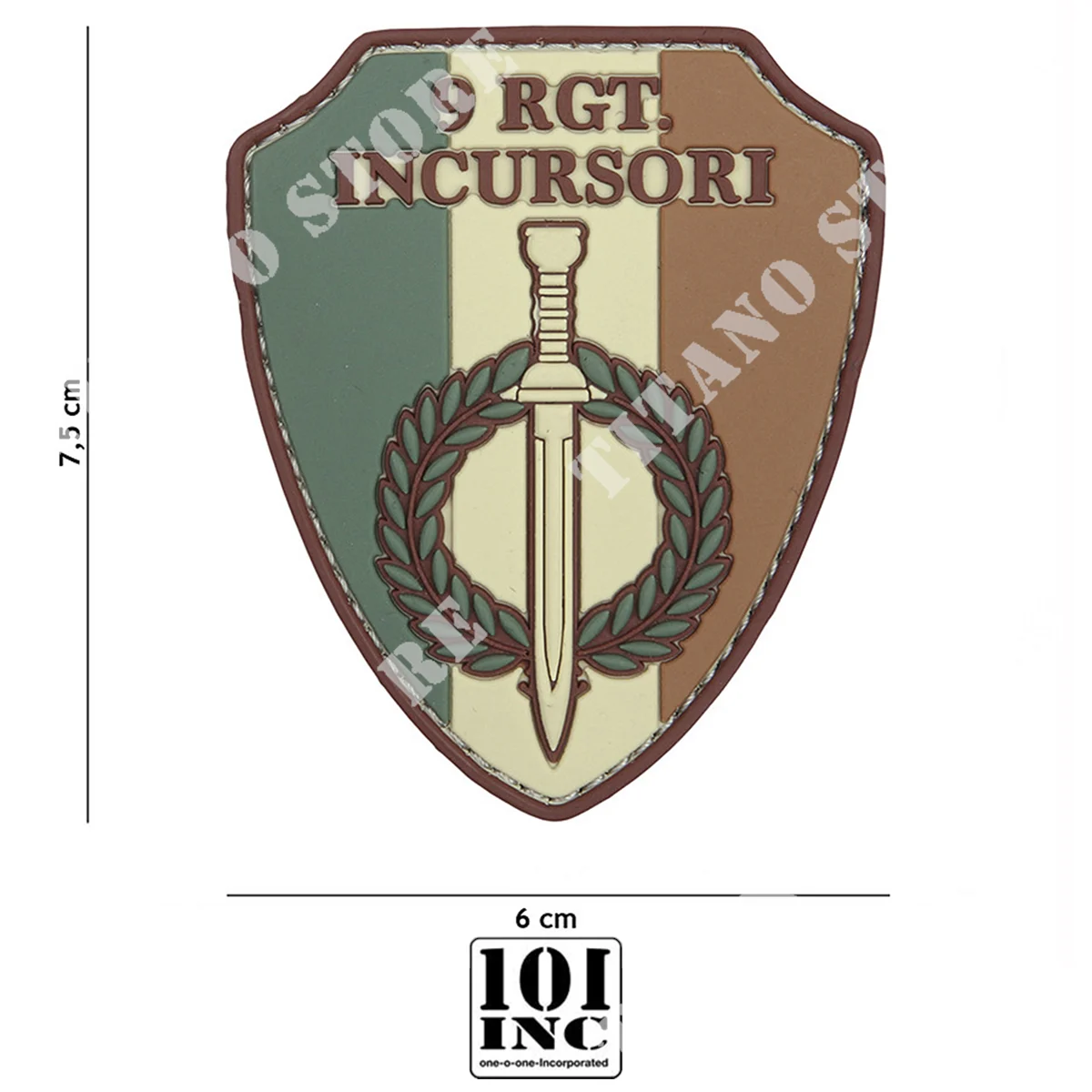 PARCHE 3D PVC 9 RGT INCURSORI2075 101 INC (444130-7068)