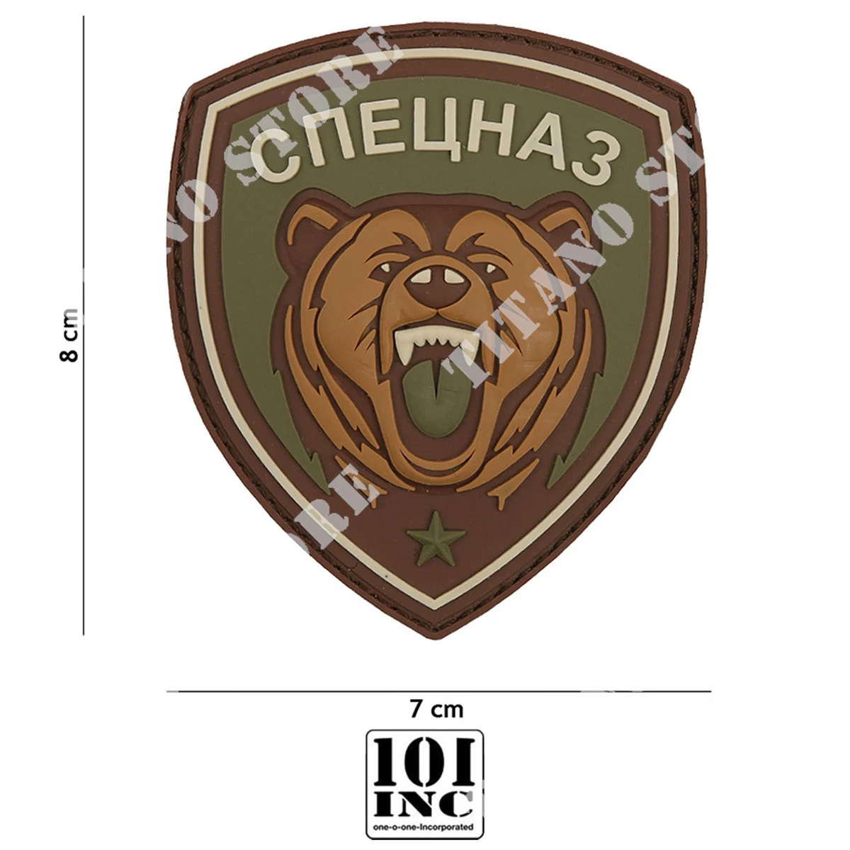 PARCHE 3D PVC SPETSNAZ OSO VERDE 9097 101 INC (444130-5558)