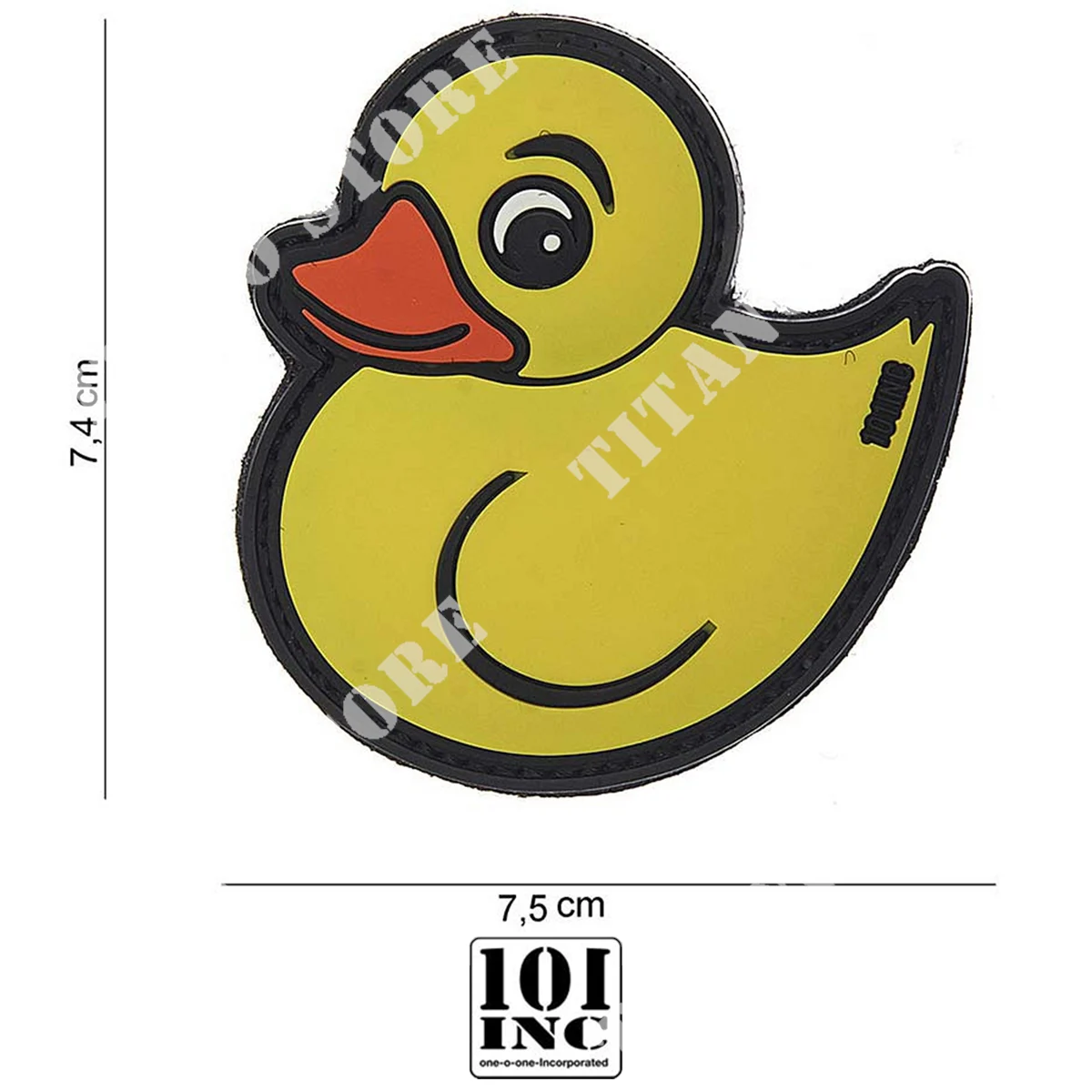 PARCHE 3D PATO DE GOMA PVC AMARILLO 10051 101 INC (444130-3854)