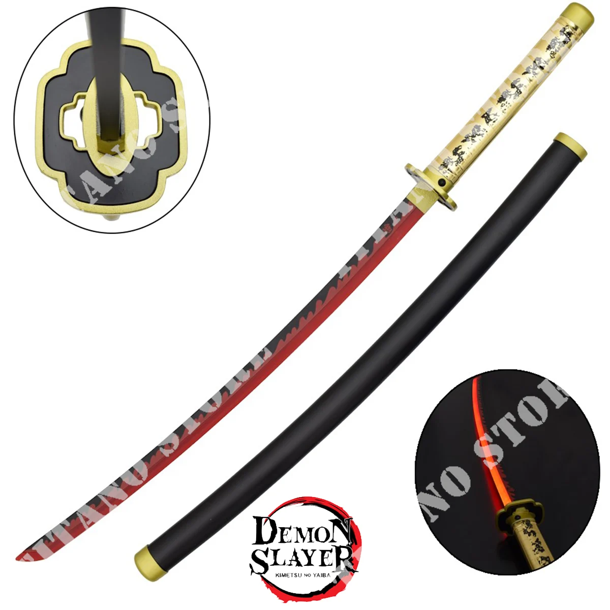 KATANA TSUGIKUNI YORIICHI DEMON SLAYER CON LED (ZS672GD)