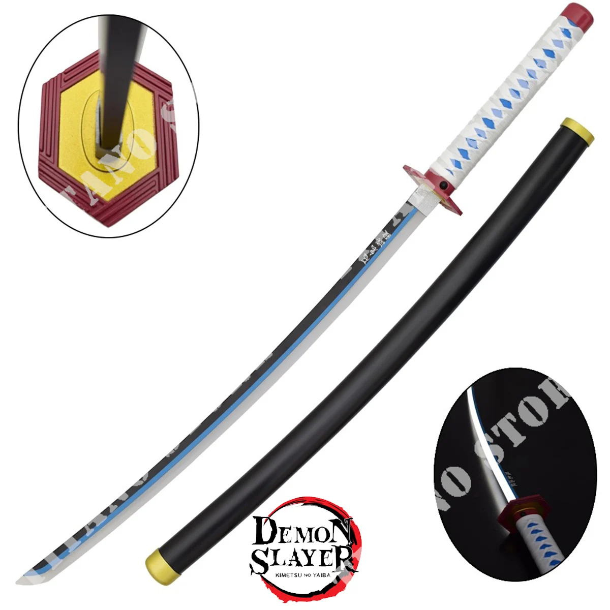 KATANA GIYU TOMIOKA DEMON SLAYER CON LED (ZS654GD)