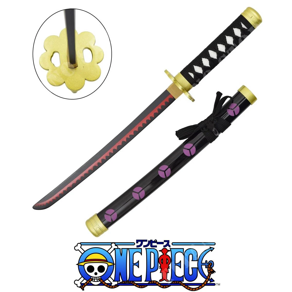 MINI KATANA DE BAMBÚ SHUSUI DE UNA PIEZA ZORO (ZS511MI-WD)