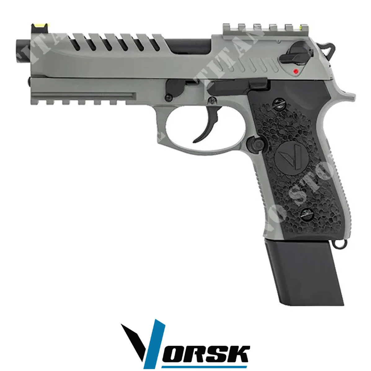 PISTOLA DE GAS VMP9 CARRIL GRIS VORSK (VGP-05-15)