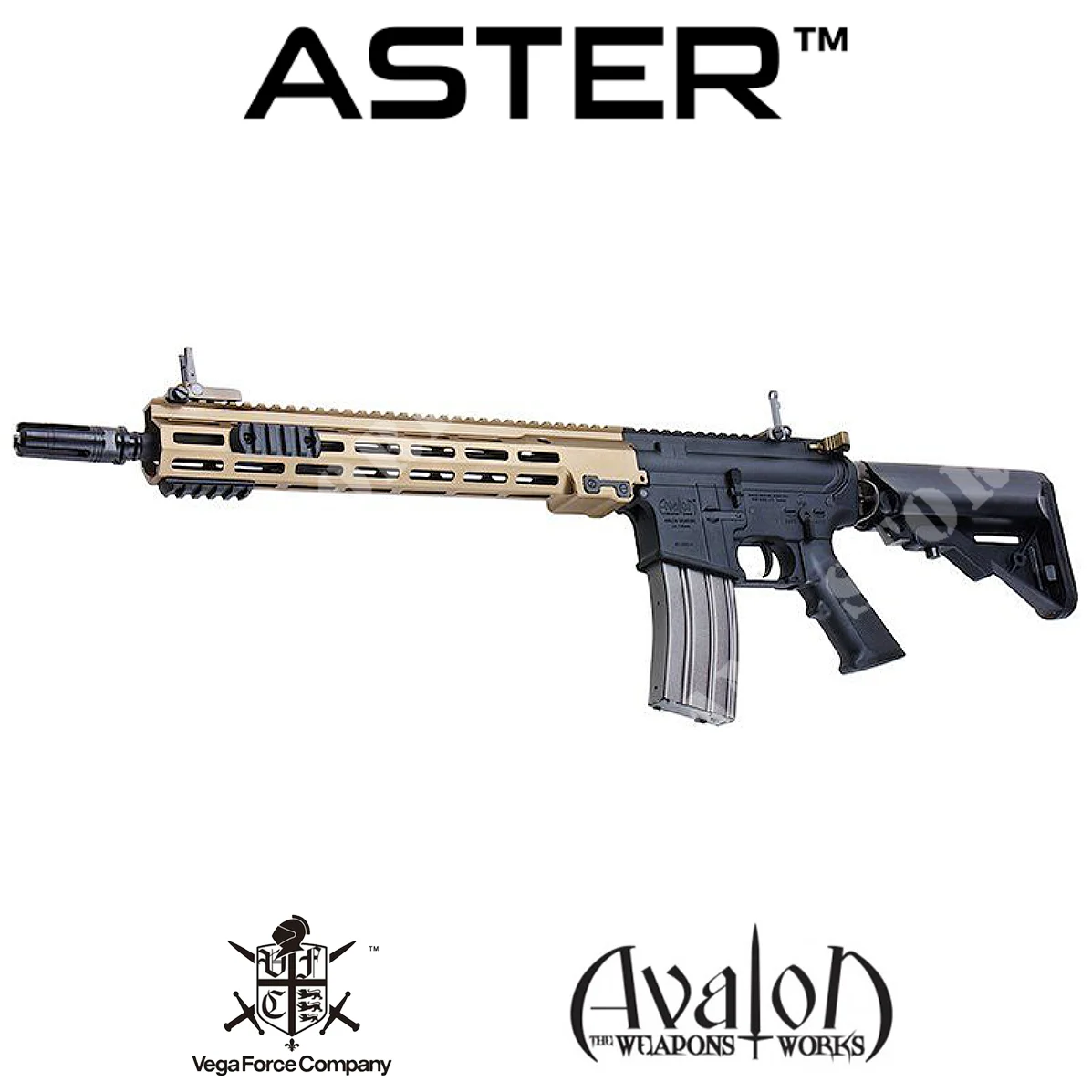 RIFLE VFC URG-I 14.5 ASTER TAN/NEGRO (AV1-M4_URGI_M-TB21)