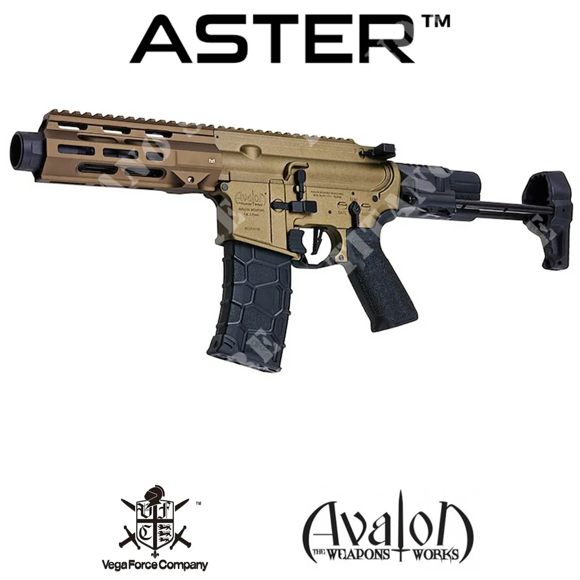 RIFLE M4 AVALON CALIBUR II PDW ASTER TAN VFC (AV1-M4_SIS_XS-TN21)