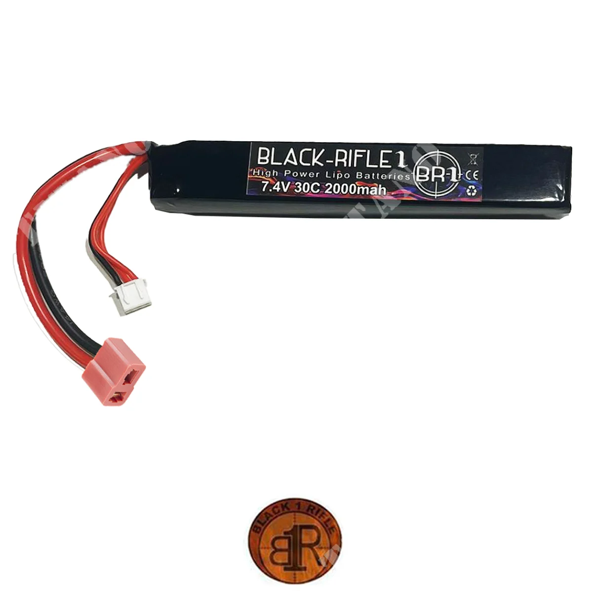 BATERIA 7.4x2000MAH LIPO 30c STICK DEANS BR1 (BR7.4x2000-30C-DEANS)