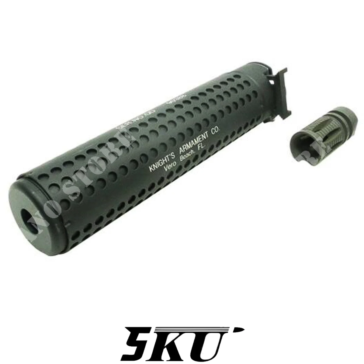 SILENCIADOR KAC QD CON FLASH HIDER NEGRO 5KU (5KU-101)