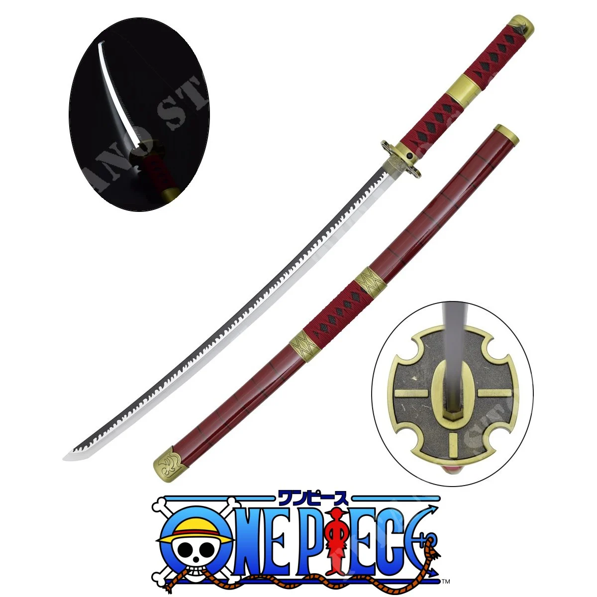 RORONOA ZORO UNA PIEZA SANDAI KITETSU KATANA DE ILUMINACIÓN LED (ZS513-7GD)