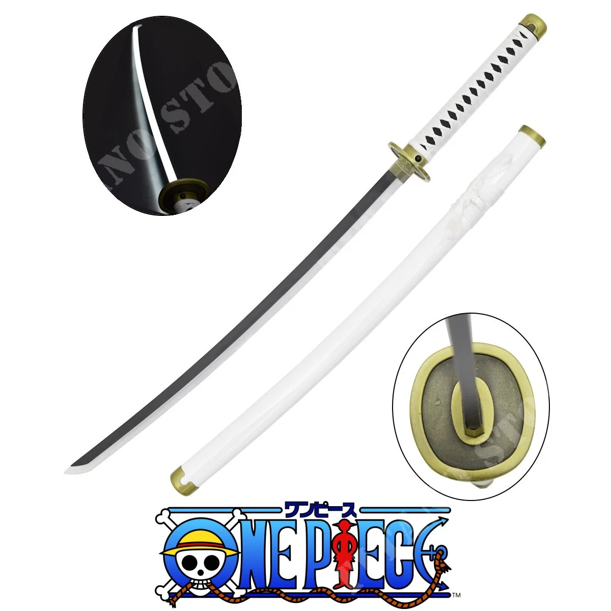 KATANA DE ILUMINACIÓN LED DE UNA PIEZA RORONOA ZORO WADO ICHIMONJI (ZS512GD)