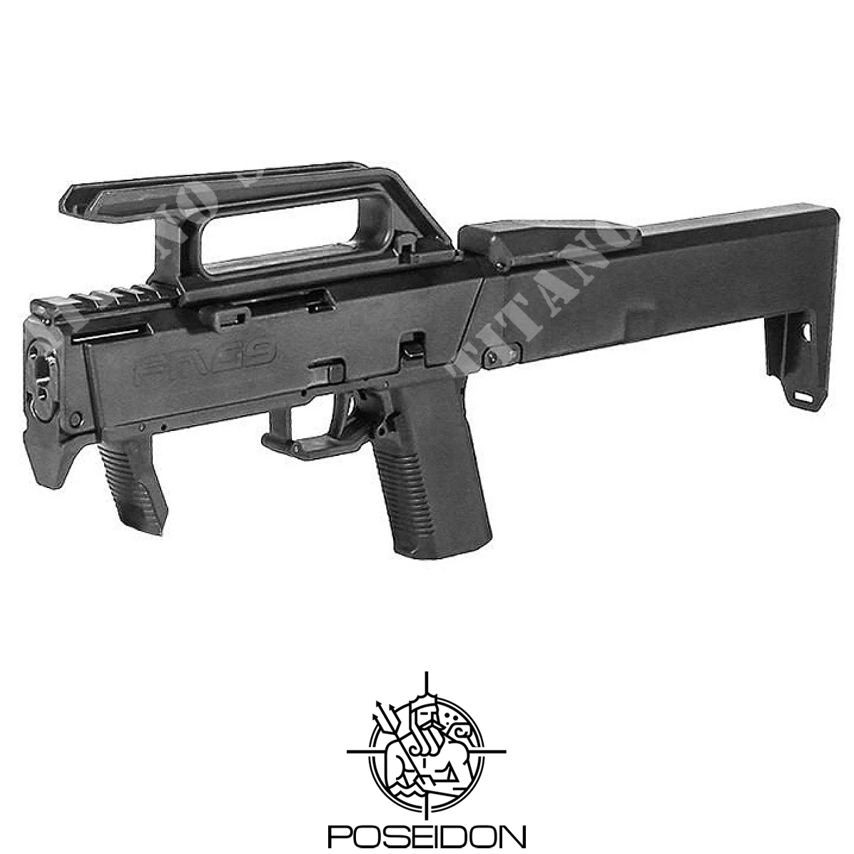 SMG GBB FMG9 CON TRAZADOR ACETECH POSEIDON NEGRO (P-FMG900001)